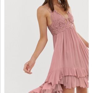 Free People Dresses - NWT Free People Rose Adella Slip Mini Dress Free People Dresses - NWT Free People Rose Adella Slip Mini Dress